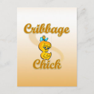 Cribbage Chick Postkarte