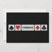 Cribbage Einladung - passen Sie sich an! (Vorderseite)