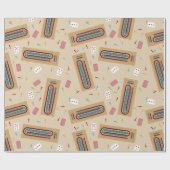 Cribbage Game Board und Spielelemente Gemustert Geschenkpapier (Flach)