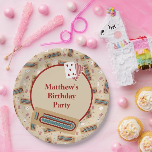 Cribbage Game Themed Personalisiertes Party Pappteller (Party)