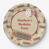 Cribbage Game Themed Personalisiertes Party Pappteller (Vorderseite)