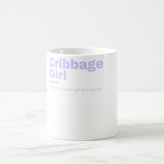 Cribbage Girl - Cribbage Kaffeetasse (Mittel)