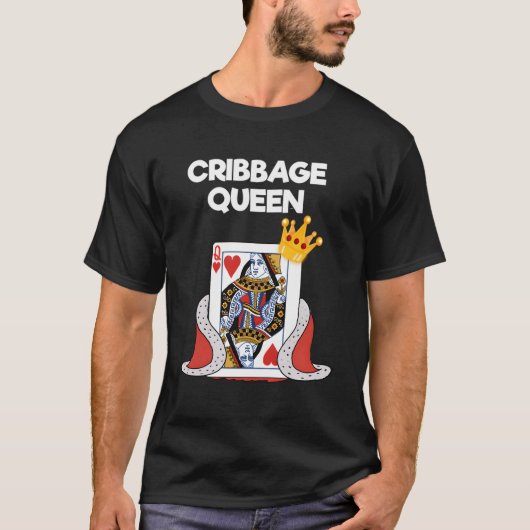 Cribbage Hoodie Shirt Funny Cribbage Queen Player (Vorderseite)