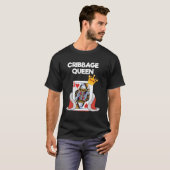 Cribbage Hoodie Shirt Funny Cribbage Queen Player (Vorne ganz)