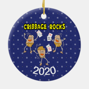 Cribbage Keramik Ornament