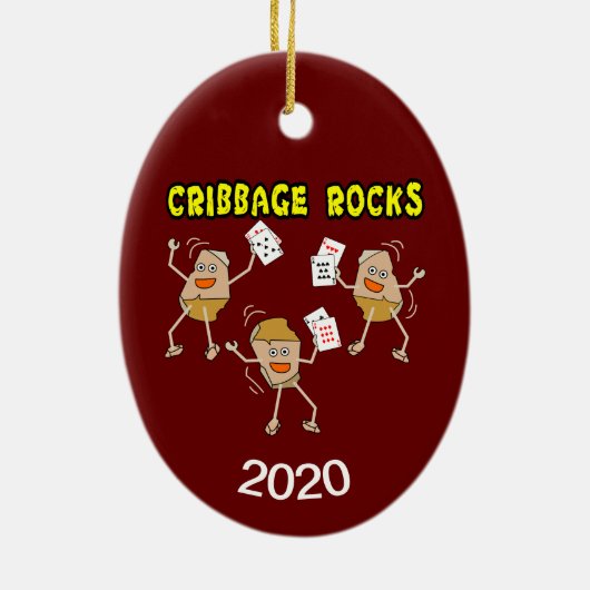 Cribbage Keramik Ornament (Hinten)