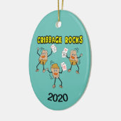Cribbage Keramik Ornament (Links)