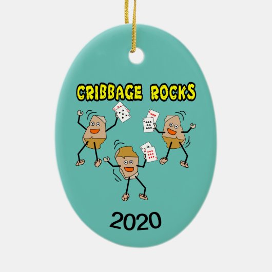 Cribbage Keramik Ornament (Hinten)