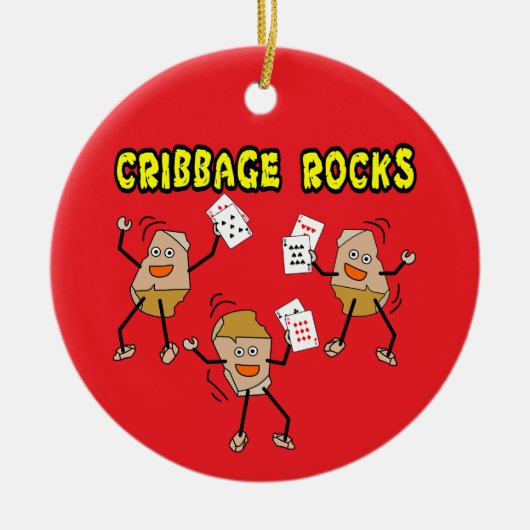 Cribbage Keramik Ornament (Vorne)