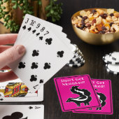 Cribbage Lass Dich Nicht Stinken Rosa Schwarz und Spielkarten (In Situ)