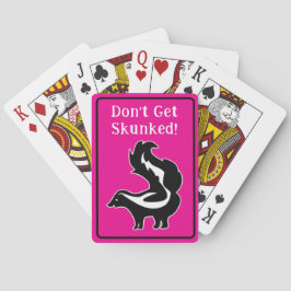 Cribbage Lass Dich Nicht Stinken Rosa Schwarz und  Spielkarten
