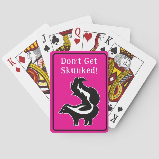 Cribbage Lass Dich Nicht Stinken Rosa Schwarz und Spielkarten (Rückseite)