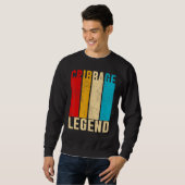 Cribbage Legend Player Fünfzehn zwei Vierzehn Sweatshirt (Vorne ganz)