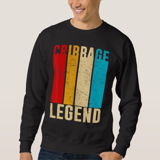 Cribbage Legend Player Fünfzehn zwei Vierzehn Sweatshirt (Vorderseite)