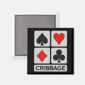 Cribbage-Magnet Magnet (Vorderseite/Rückseite)