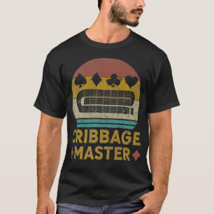 Cribbage Master Cribbage Liebhaber Vintage Kribbag T-Shirt