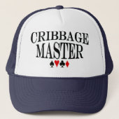 Cribbage Meister Truckerkappe (Vorderseite)