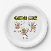Cribbage Pappteller (Vorderseite)