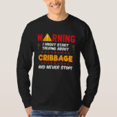 Cribbage Player Saying Joke Graphic T-Shirt (Vorderseite)
