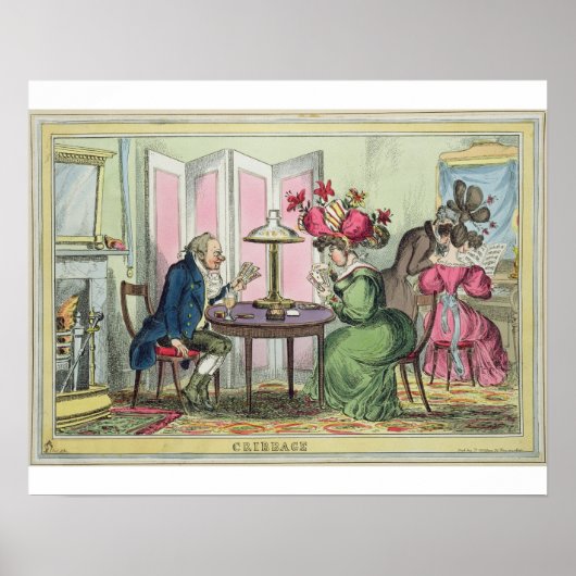 Cribbage, published by Thomas McLean, London (colo Poster (Vorne)