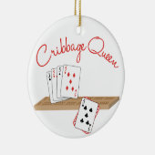 Cribbage Queen Keramik Ornament (Rechts)