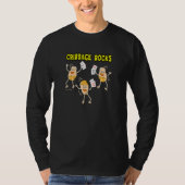 Cribbage Rocks Card Game T-Shirt (Vorderseite)