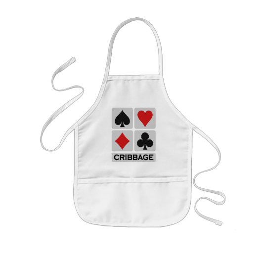 Cribbage-Schürze - wählen Sie Stil & Farbe Kinderschürze (Vorne)