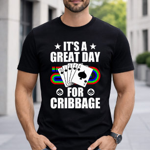 Cribbage-Spielbrett für Cribbage-Kartenspieler Lus T-Shirt