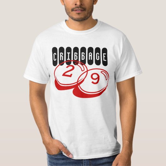 cribbage Spieler ausweichende 29 übergeben T-Shirt (Vorderseite)