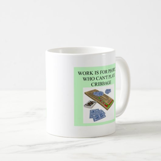 cribbage Spieler Kaffeetasse (VorderseiteRechts)