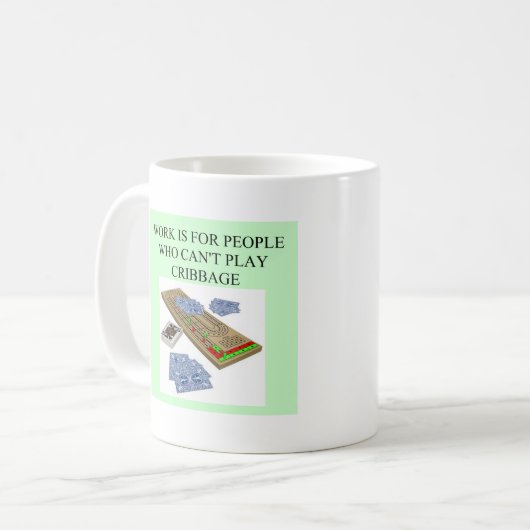 cribbage Spieler Kaffeetasse (Vorderseite Links)