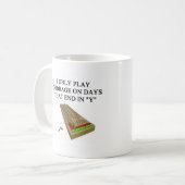 cribbage Spielspieler Kaffeetasse (Vorderseite Links)