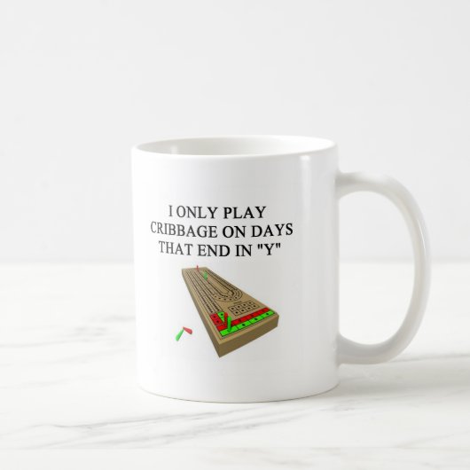 cribbage Spielspieler Kaffeetasse (Rechts)