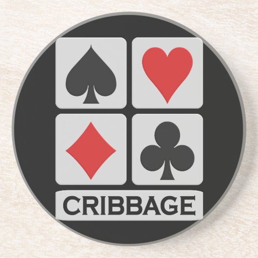 Cribbage-Untersetzer Getränkeuntersetzer (Vorne)