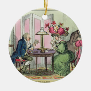 Cribbage, veröffentlicht von Thomas McLean, Londo Keramikornament