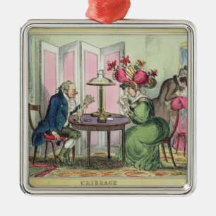 Cribbage, veröffentlicht von Thomas McLean, Londo Ornament Aus Metall