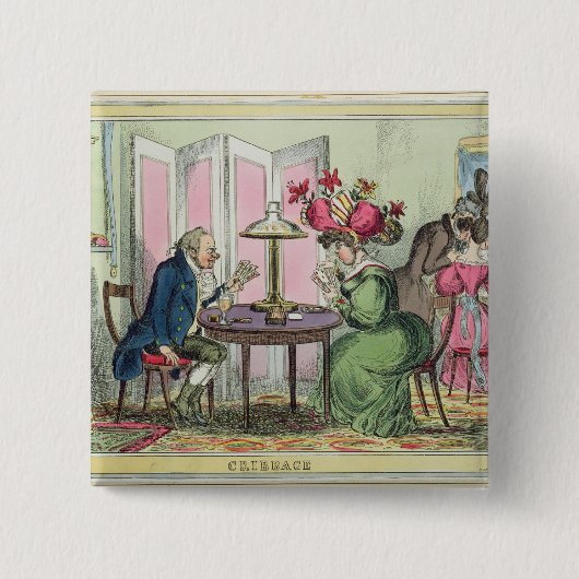 Cribbage, veröffentlicht von Thomas McLean, London Button (Vorderseite)