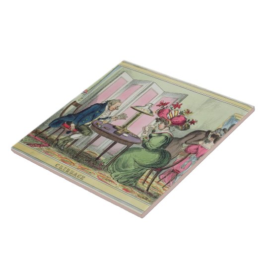 Cribbage, veröffentlicht von Thomas McLean, London Fliese (Seite)