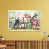 Cribbage, veröffentlicht von Thomas McLean, London Leinwanddruck (Insitu (Wohnzimmer))