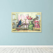 Cribbage, veröffentlicht von Thomas McLean, London Leinwanddruck (Insitu (Holzboden))