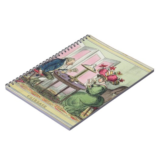 Cribbage, veröffentlicht von Thomas McLean, London Notizblock (Linke Seite)