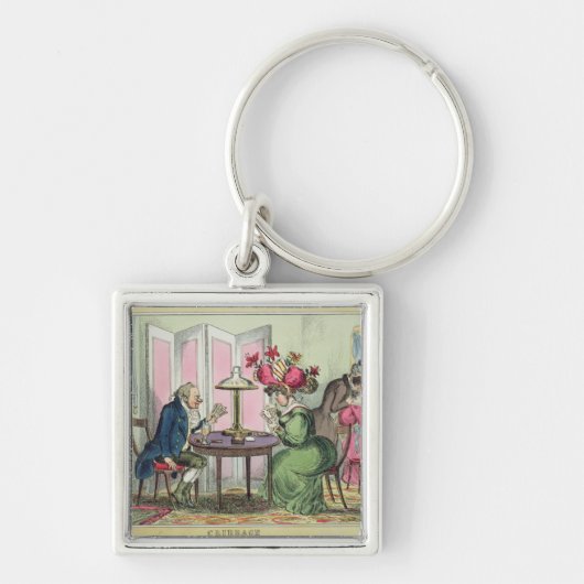 Cribbage, veröffentlicht von Thomas McLean, London Schlüsselanhänger (Vorne)