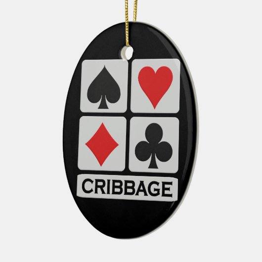 Cribbage Verzierung Keramik Ornament (Links)