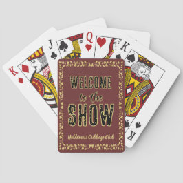 Cribbage Willkommen bei der Show Personalisiert in Spielkarten