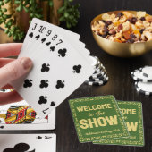 Cribbage Willkommen bei der Show Personalisiertes  Spielkarten (In Situ)