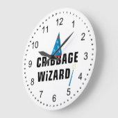 Cribbage Wizard Große Wanduhr (Winkel)