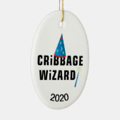 Cribbage Wizard Keramik Ornament (Rechts)