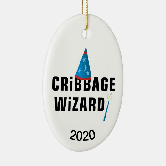 Cribbage Wizard Keramik Ornament (Rechts)