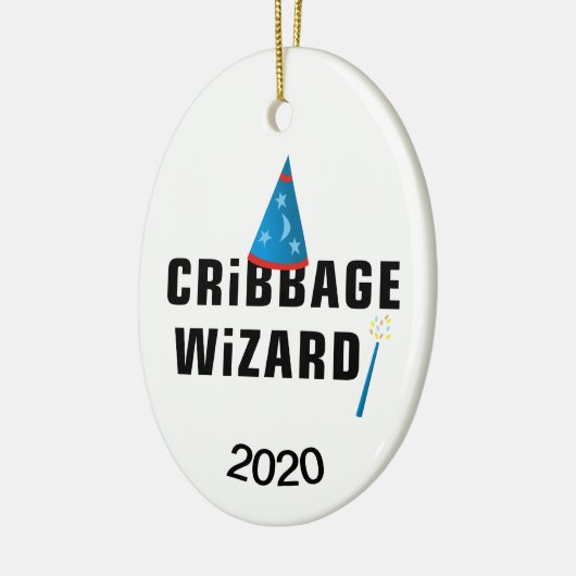 Cribbage Wizard Keramik Ornament (Links)