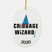 Cribbage Wizard Keramik Ornament (Vorne)